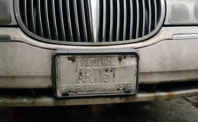 Napoleon Abueva's License Plate