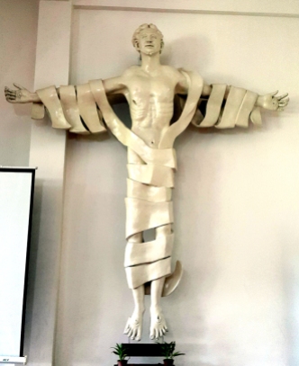 2000s Napoleon Abueva - The Risen Christ, Wing B - Blessed Peter Faber Wing, Sacred Heart Novitiate