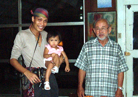 2003 With my daughter and Napoleon Abueva